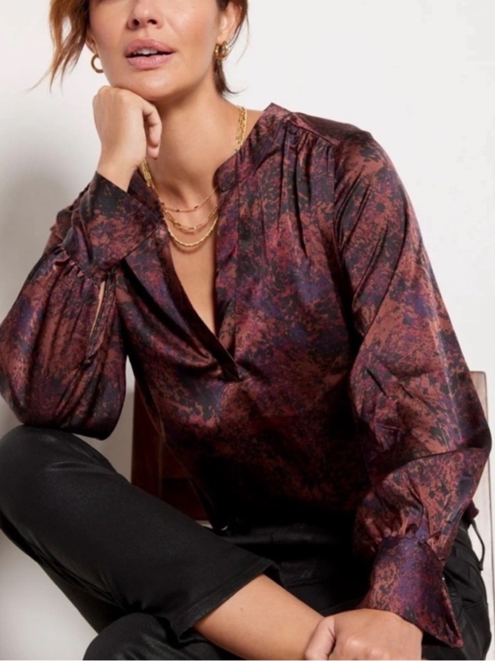 Evereve patterned going out blouse